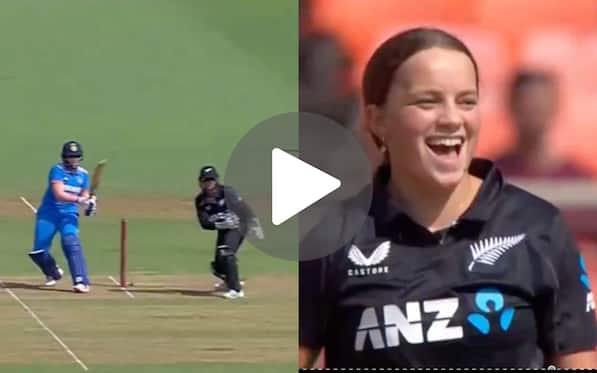 [Watch] Eden Carson Breaks Into Laughter As Shafali Verma Departs On A Poor Delivery vs NZ